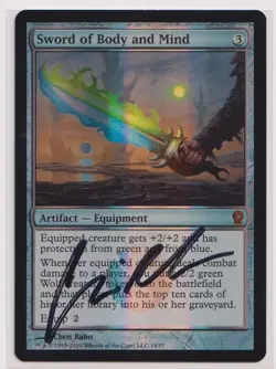 Magic: The Gathering Sword of Body and Mind From the Vault Foil Auto (LP) - Image 1
