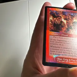 Bomb Squad 2001 Odyssey SHIFTED FOIL MISPRINT Red Rare Creature MTG NM AZ2 - Image 3