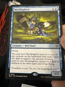 Mockingbird Bloomburrow MtG R 0061 Creature LP 190- - Image 1