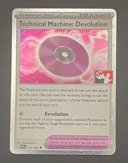 Pokemon Card Technical Machine: Devolution 177/182 Prize Pack Series Cosmos Holo - Image 1