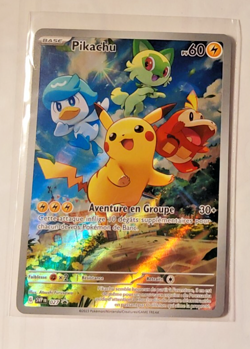Pokemon Card Promo Carte Francaise Pikachu SVP 027 Promo FR NM - Image 1