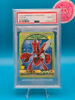 PSA 10 - 2023 Marumiya Pokemon, Scizor, Stickers - Image 1