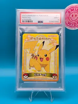 PSA 9 - 2023 Marumiya Pokemon, Pikachu, Stickers - Image 1