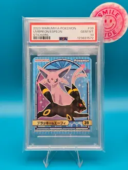 PSA 10 - 2023 Marumiya Pokemon, Umbreon/Espeon, Stickers - Image 1