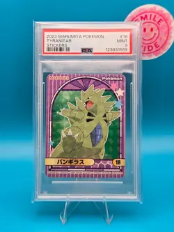 PSA 9 - 2023 Marumiya Pokemon, Tyranitar, Stickers - Image 1
