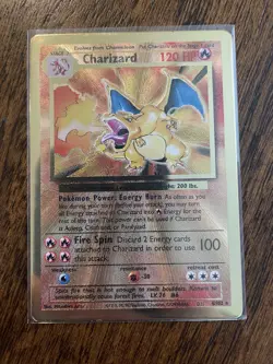 Pokemon Celebrations GOLD Metal CHARIZARD Card 4/102 Ultra Premium Collection - Image 1