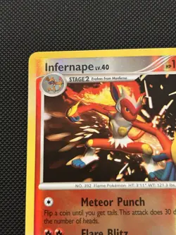 Infernape 5/130 REVERSE HOLO RARE Pokemon Diamond & Pearl Base Set LP - Image 2