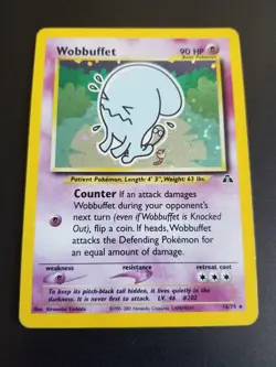 Wobbuffet 16/75 Pokemon Neo Discovery Holo Rare HP - Image 1