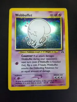Wobbuffet 16/75 Pokemon Neo Discovery Holo Rare HP - Image 2