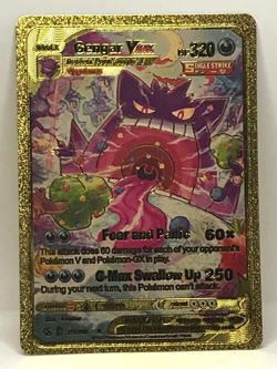Gengar VMAX 271/264 -Pokemon Gold Foil Card Fan Art - Image 1