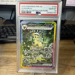 2025 Pokemon Prismatic Evolutions Leafeon ex SIR 144/131 PSA 10 - Image 1