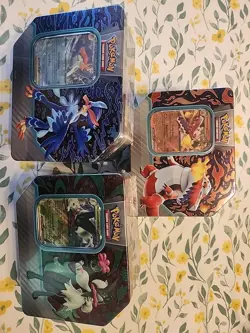 Pokemon Paldea Partners Tin Scarlet & Violet TCG FULL SET 3 NEW FACTORY SEALED 820650852930 - Image 1