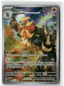 POKEMON PALDEA EVOLVED PYROAR ILLUSTRATION RARE 200/193 TCG HOLO - Image 1