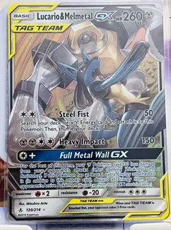 Pokemon TCG Tag Team Lucario & Melmetal GX 120/214 Sm-Unbroken Bonds Holo - Image 2