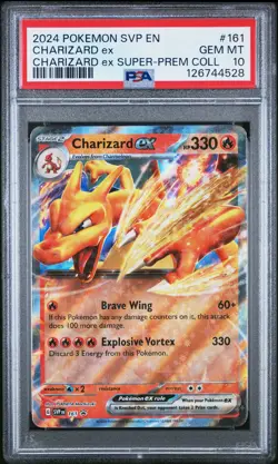 2024 POKEMON SVP EN-SV BLACK STAR PROMO #161 CHARIZARD EX PSA 10 - Image 1