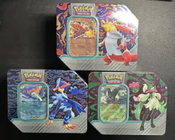 Pokemon TCG 2023 Paldea Partners Tins Set of 3 FACTORY SEALED - Image 1