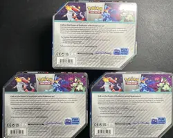 Pokemon TCG 2023 Paldea Partners Tins Set of 3 FACTORY SEALED - Image 2