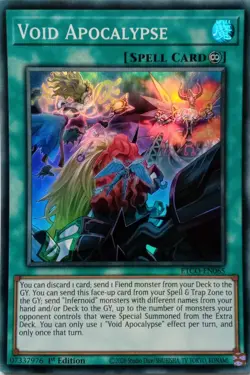 ETCO-EN065 VOID APOCALYPSE SUPER RARE 1ST EDITION YuGiOh CARD - Image 1