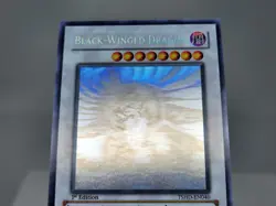 YuGiOh Black-Winged Dragon TSHD-EN040 1st Edition Ghost Rare LP - Image 2