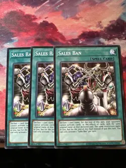 Yugioh X3 OTS Tournament Pack 29 OP29-EN025 Sales Ban NM Playset - Image 1