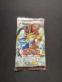 2002 Vintage YuGiOh Original Metal Raiders Booster Pack unweighed! First Print - Image 1