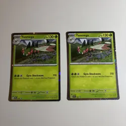 2 x Yanmega SVP 187 Cosmos Holo Black Star Promo Pokemon TCG Card NM - Image 1