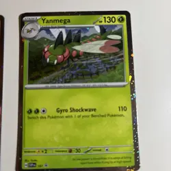 2 x Yanmega SVP 187 Cosmos Holo Black Star Promo Pokemon TCG Card NM - Image 2