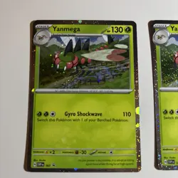 2 x Yanmega SVP 187 Cosmos Holo Black Star Promo Pokemon TCG Card NM - Image 3