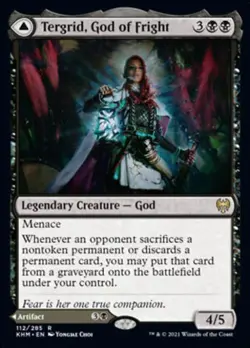 MTG English Tergrid, God of Fright / Tergrid's Lantern NM Foil Kaldheim - Image 1
