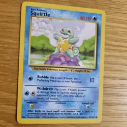 SQUIRTLE 63/102 POKEMON CARD (BASE SET) - Image 3
