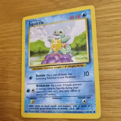 SQUIRTLE 63/102 POKEMON CARD (BASE SET) - Image 4