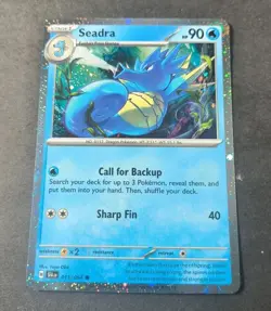 Pokemon Shrouded Fable Seadra Cosmos Holo Promo Card 011/064 NM - Image 1