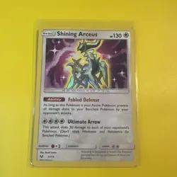 SHINING ARCEUS 57/73 Shining Legends Pokemon Card Holo Mint Pack Fresh - Image 1