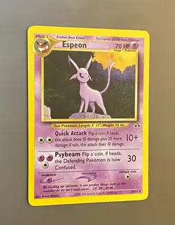 Espeon 20/75 - Neo Discovery Set - Rare 2001 Pokemon Card - NM/Mint - Image 2