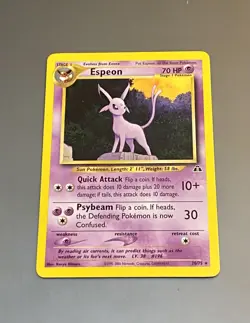 Espeon 20/75 - Neo Discovery Set - Rare 2001 Pokemon Card - NM/Mint - Image 3