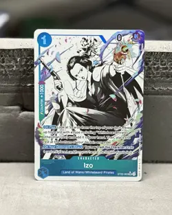 One Piece Card Game Izo ST22-002 Super Rare Alternate Art English Edition - Image 1