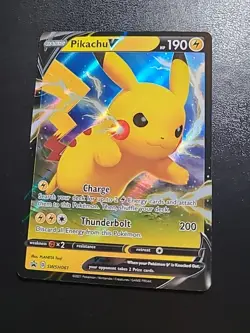 Pikachu V - SWSH061 - Pokemon Sword & Shield Promo Ultra Rare Card NM - Image 1