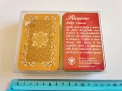CARTE DA GIOCO ROCOCO ASS BRIDGE CANASTA RAMINO POKER VINTAGE PLAYING CARDS NEW - Image 1