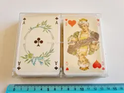 CARTE DA GIOCO ROCOCO ASS BRIDGE CANASTA RAMINO POKER VINTAGE PLAYING CARDS NEW - Image 2