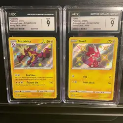 Pokemon TCG Graded Card Lot CGC Mint 9 Lot Of 2 Shiny Toxel Toxitricity - Image 1