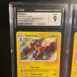 Pokemon TCG Graded Card Lot CGC Mint 9 Lot Of 2 Shiny Toxel Toxitricity - Image 3