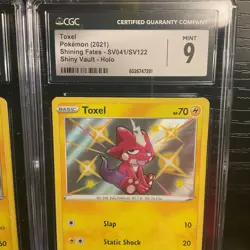 Pokemon TCG Graded Card Lot CGC Mint 9 Lot Of 2 Shiny Toxel Toxitricity - Image 4