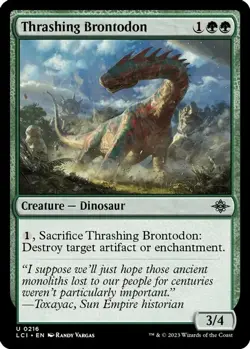 4x Magic: The Gathering Thrashing Brontodon 216 Uncommon Regular NM LCI - Image 1