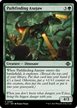 4x Magic: The Gathering Pathfinding Axejaw 206 Common Regular NM LCI - Image 1