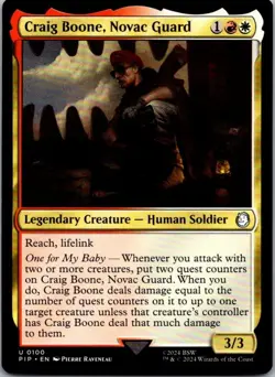 Craig Boone, Novac Guard U Legendary Creature - Human Soldier Normal Universes B - Image 1