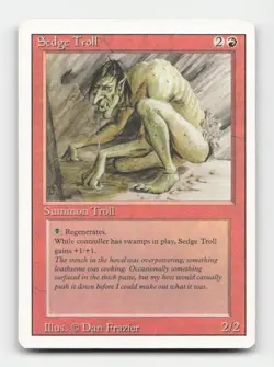 Sedge Troll Revised Edition # Magic the Gathering Rare - Image 1