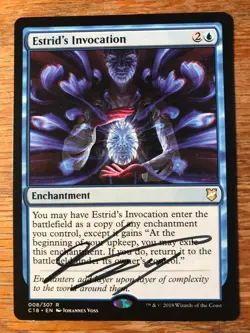 Magic the Gathering MTG Estrid's Invocation Commander signed NM - Image 2