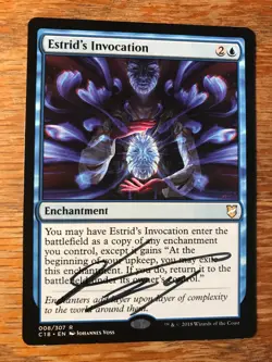 Magic the Gathering MTG Estrid's Invocation Commander signed NM - Image 3