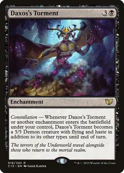 DAXOS'S TORMENT mtg NM-M Commander 2015 1 Rare - Image 1