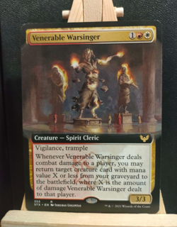 Venerable Warsinger Extended Art- Strixhaven School of Mages - NM (see pics) MTG - Image 1